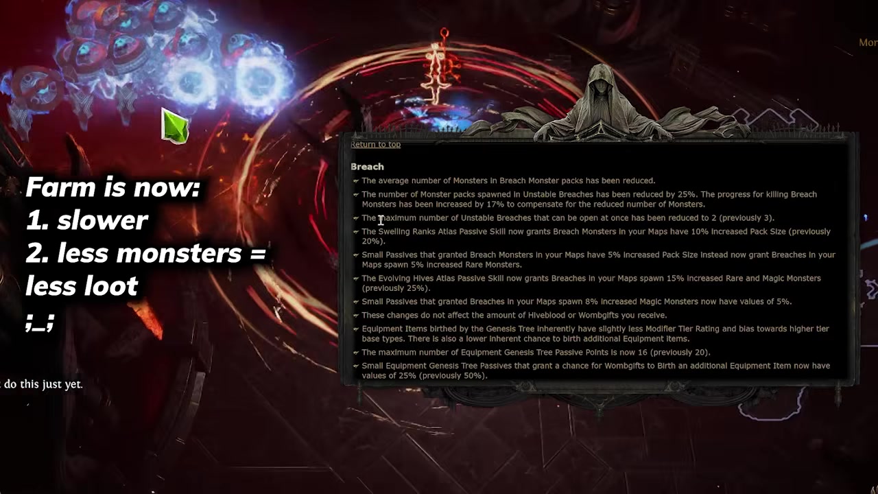 Atlas passive tree highlights Bridge farm nerfs