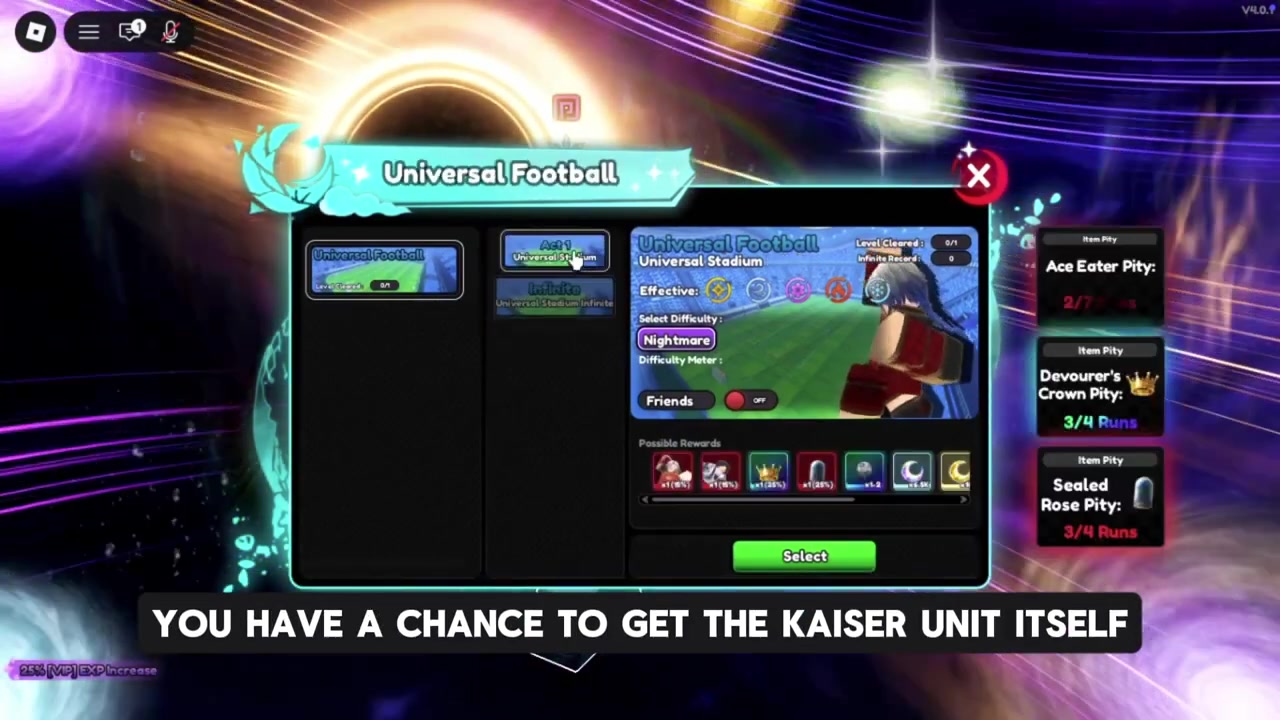 Farm the Kaiser drop