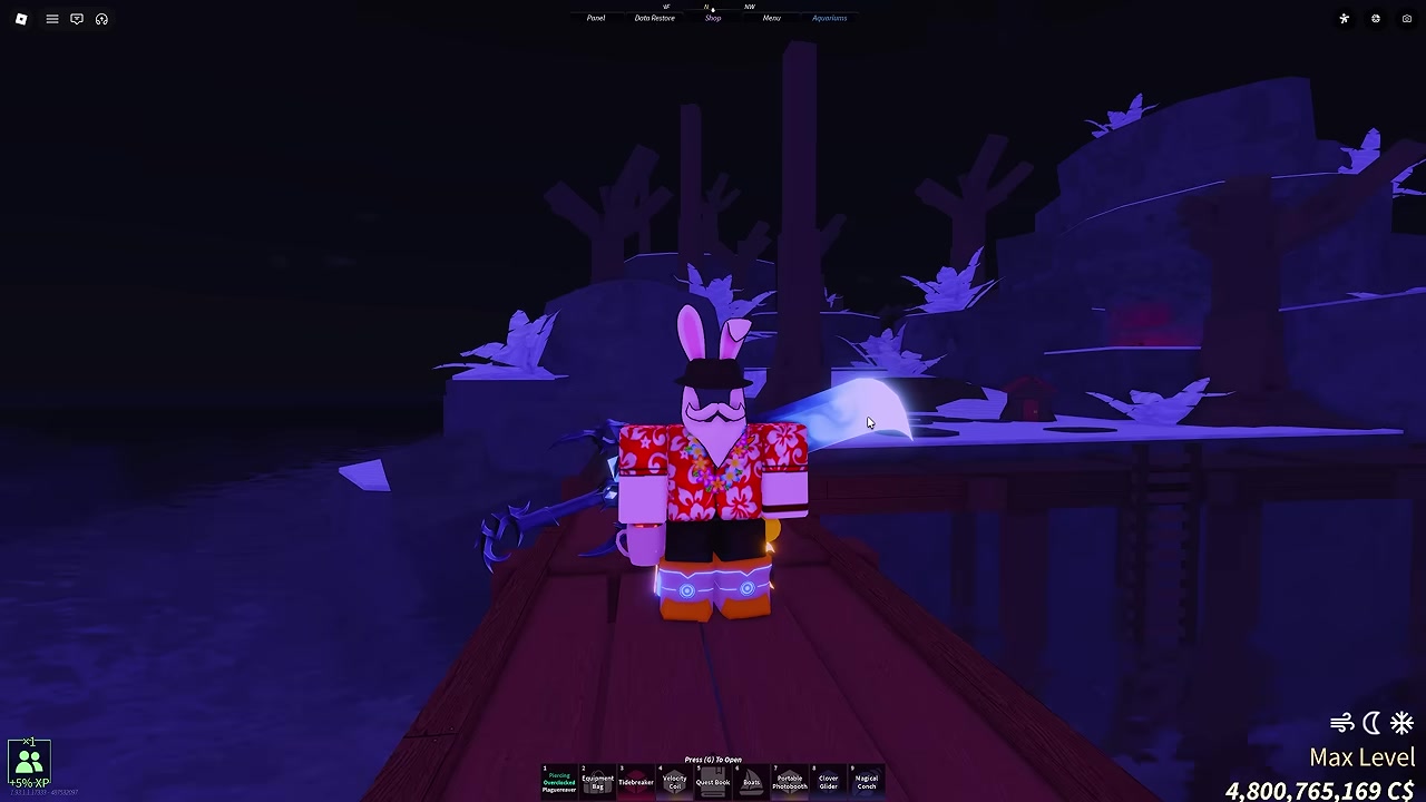 Use Everturn Forest docks as your landmark