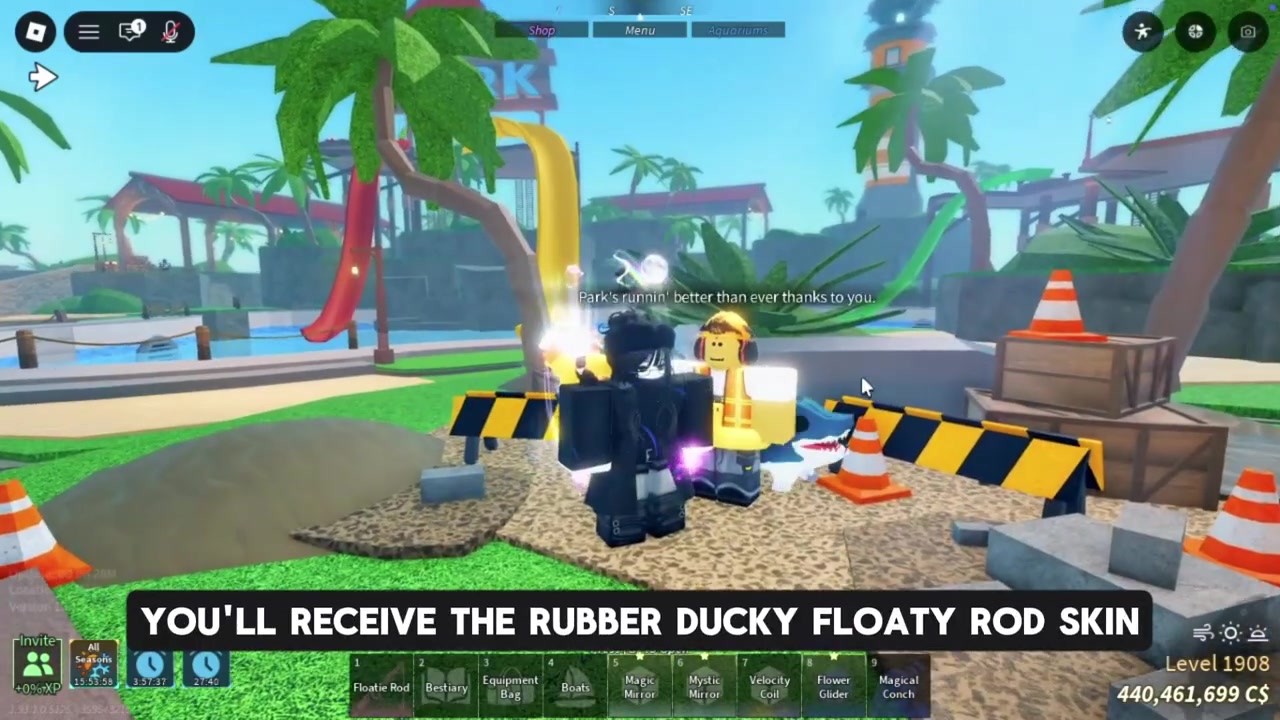 Claim the Rubber Ducky Floatie rod skin