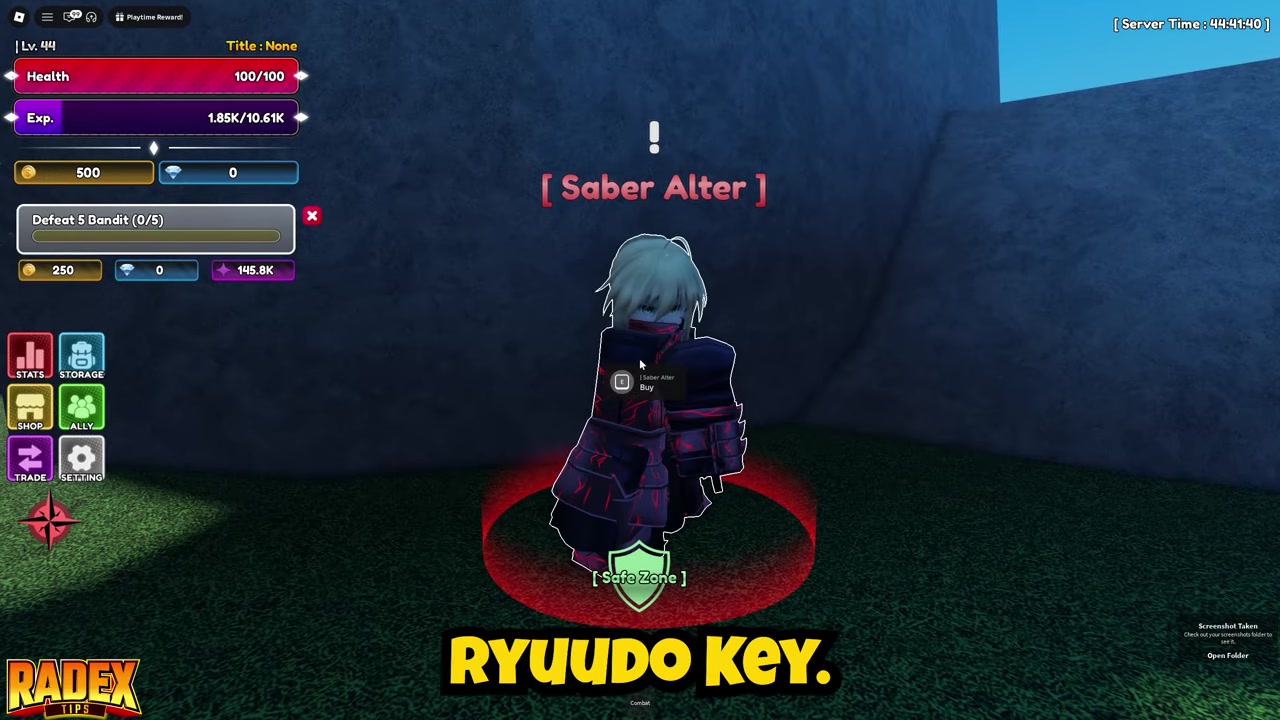 Farm the normal Saber boss