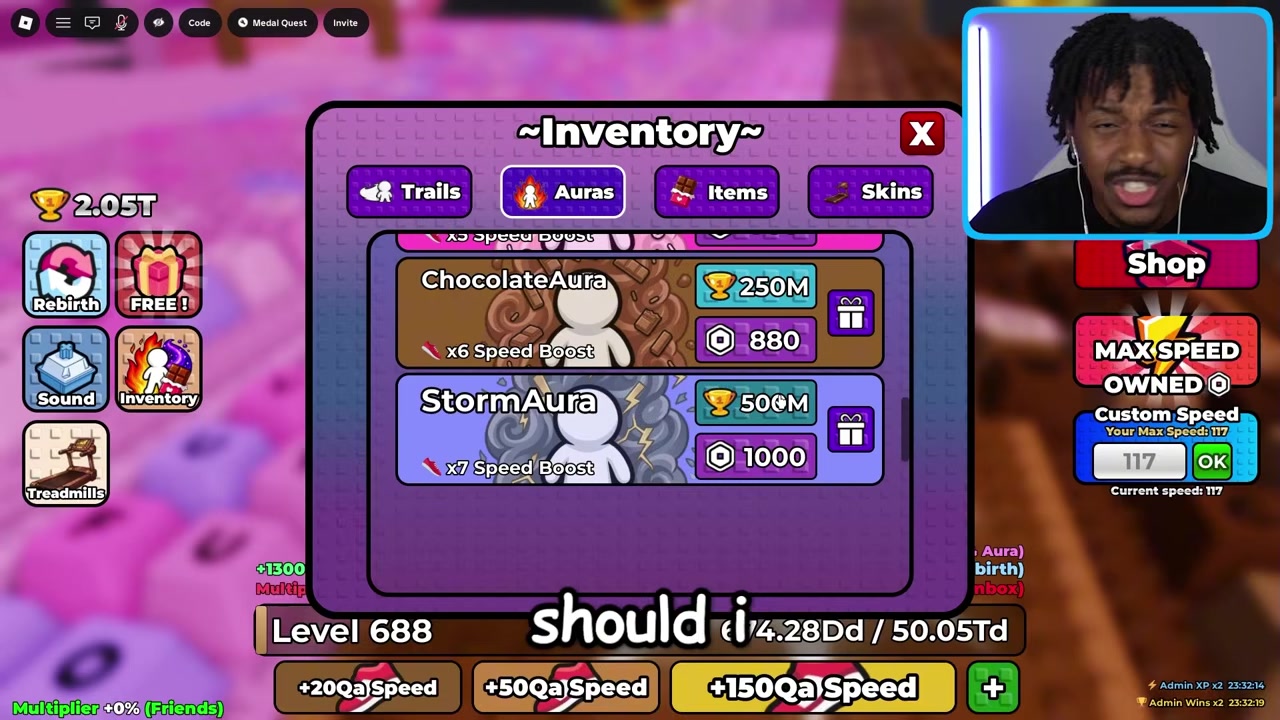 Equip the x7 boost