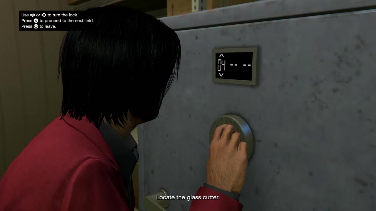 Enter the code at the safe
