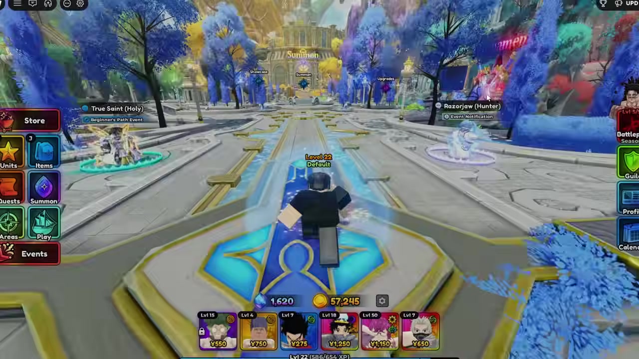 Open upgrades in the lobby