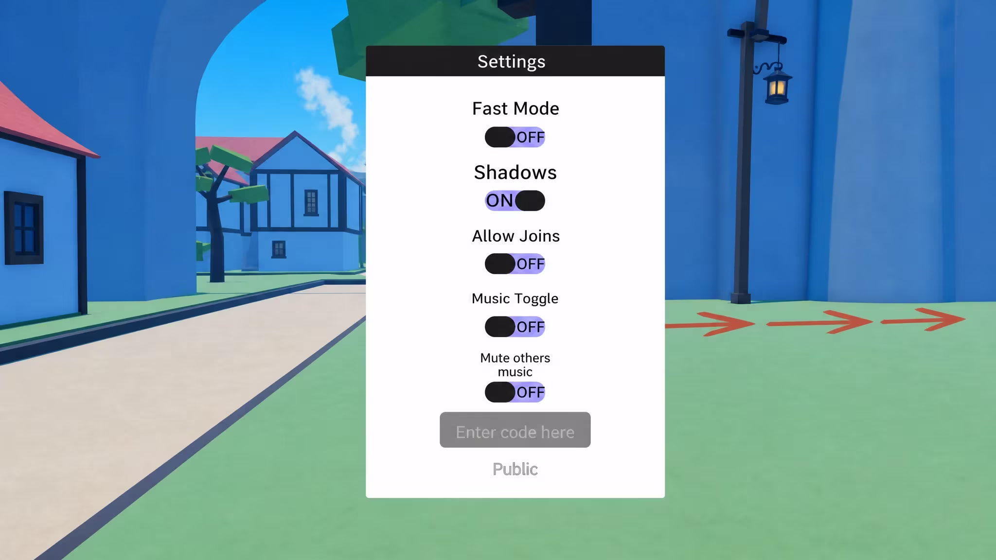 Screenshot of the GPO codes redemption system
