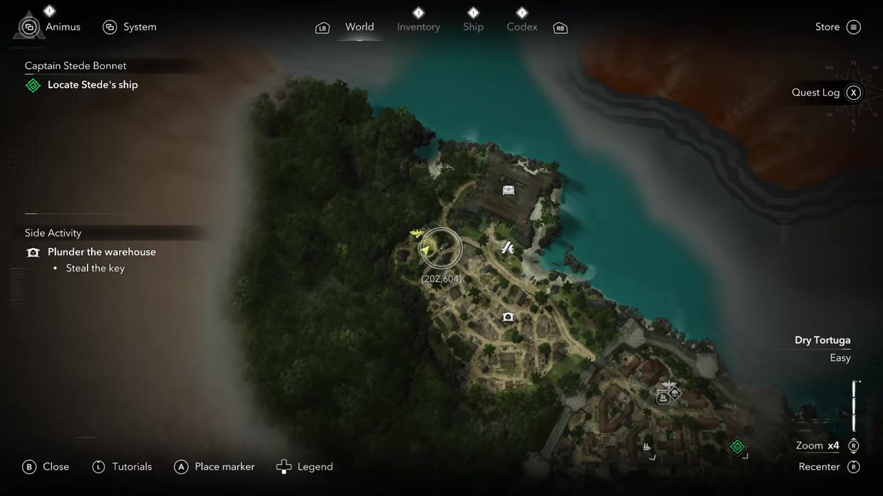 Drop from the fast travel point