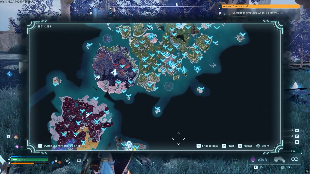 Head to the spawn region