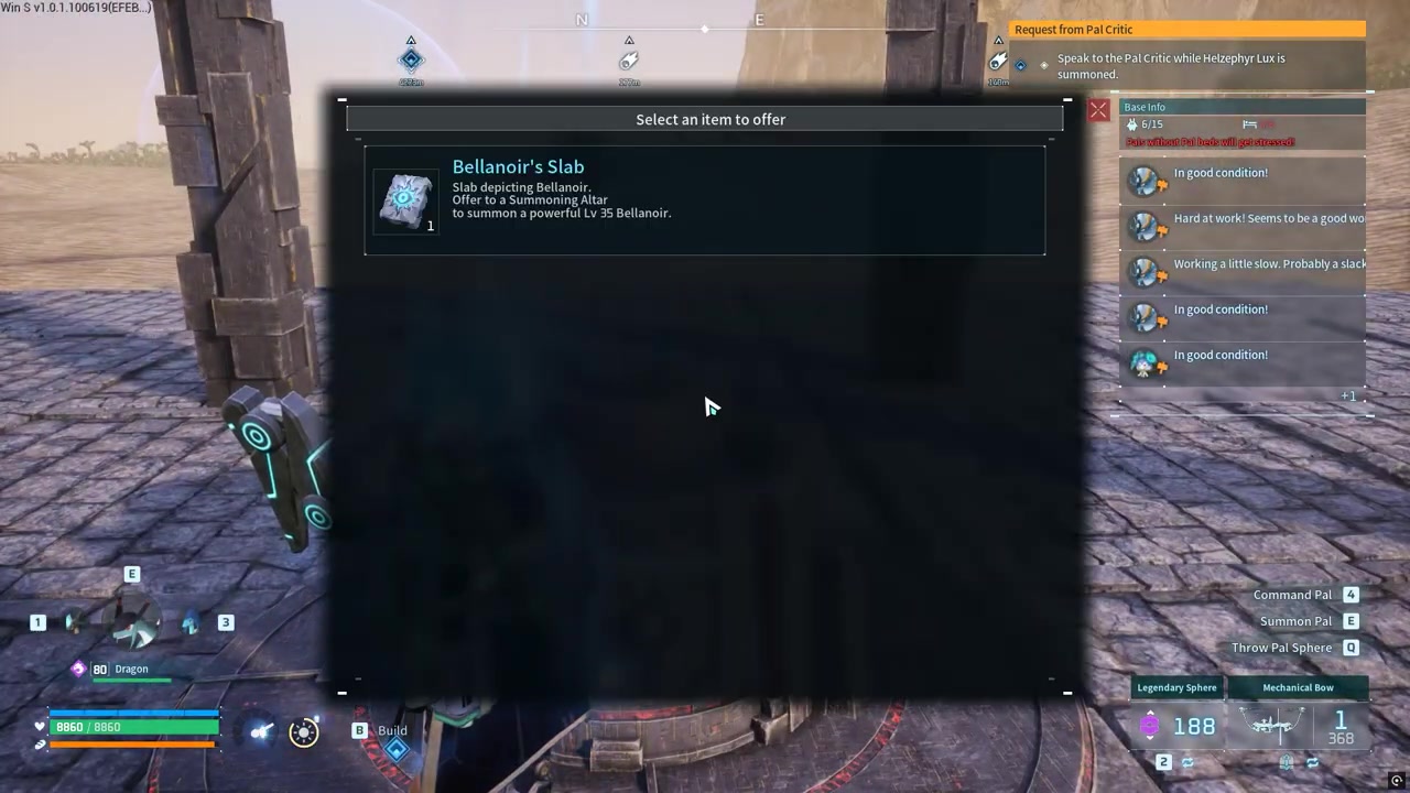 Use the Summoning Altar