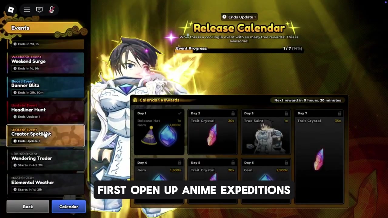 Open the tournament section