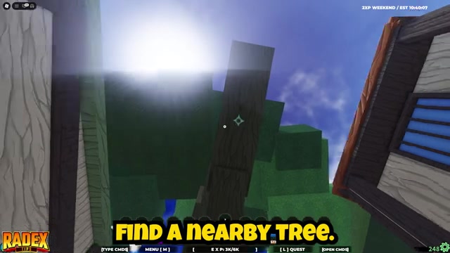 Aim your cursor at the tree