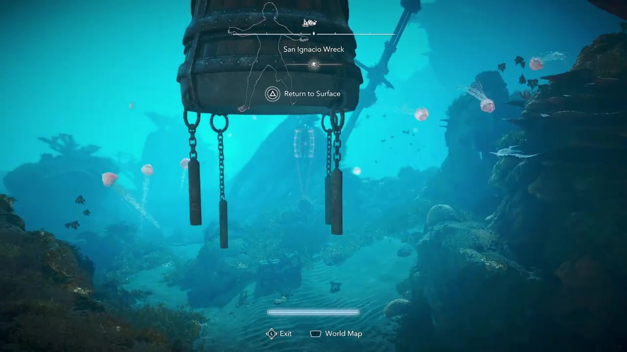 Follow the underwater path