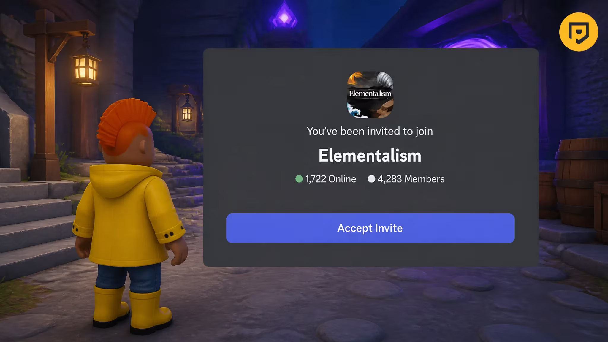 Elementalism codes: An image of the Elementalism Discord Server