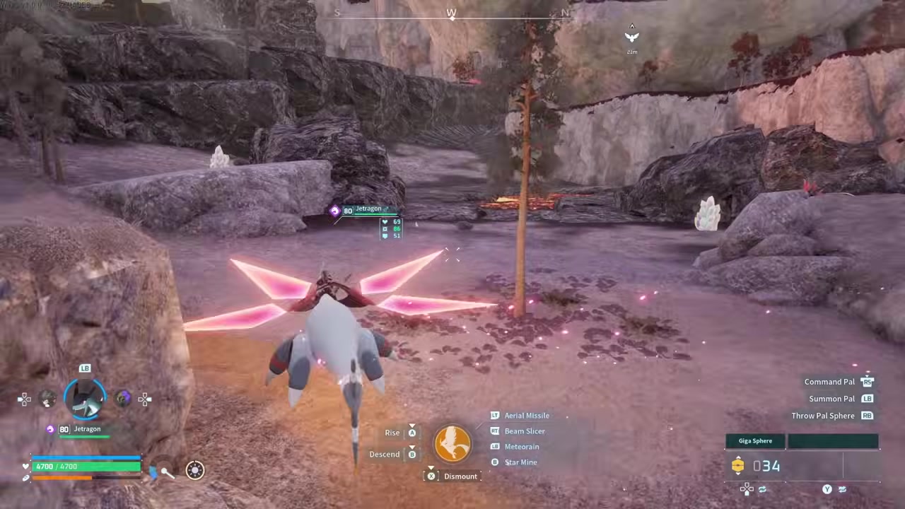 Check the first lava pool