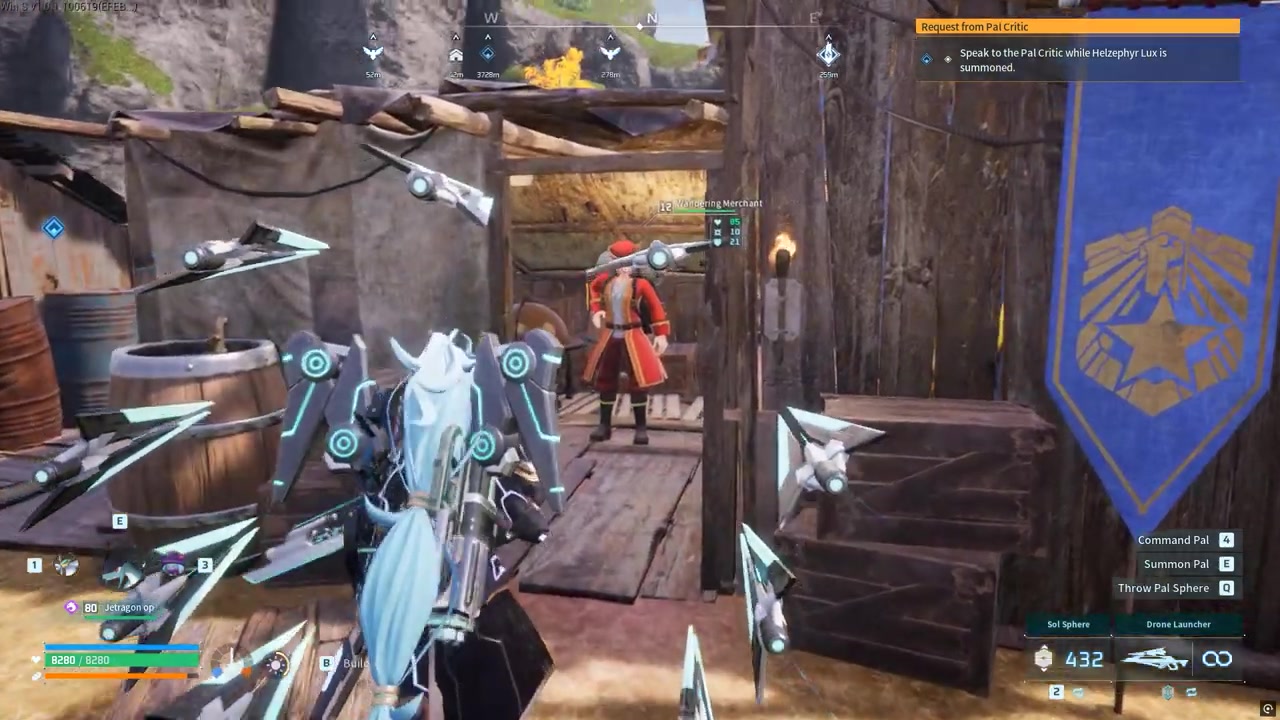 Throw a sphere at the trader