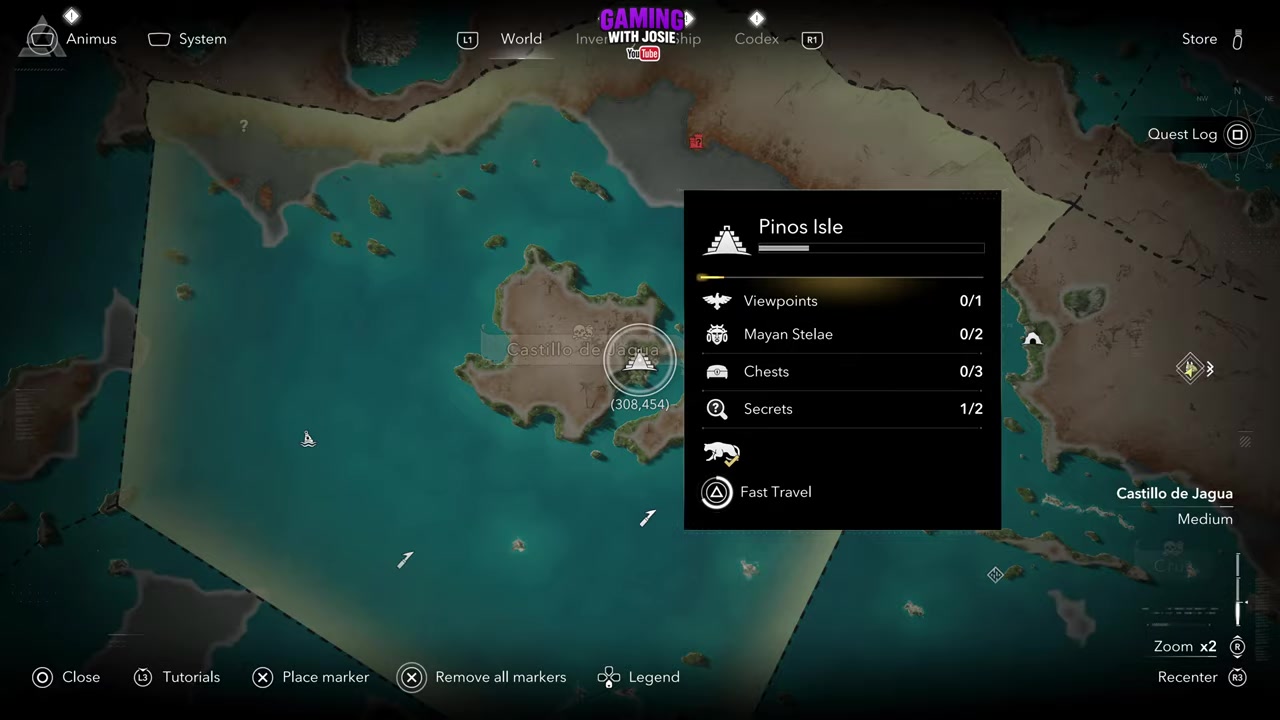 Move to the ruined area