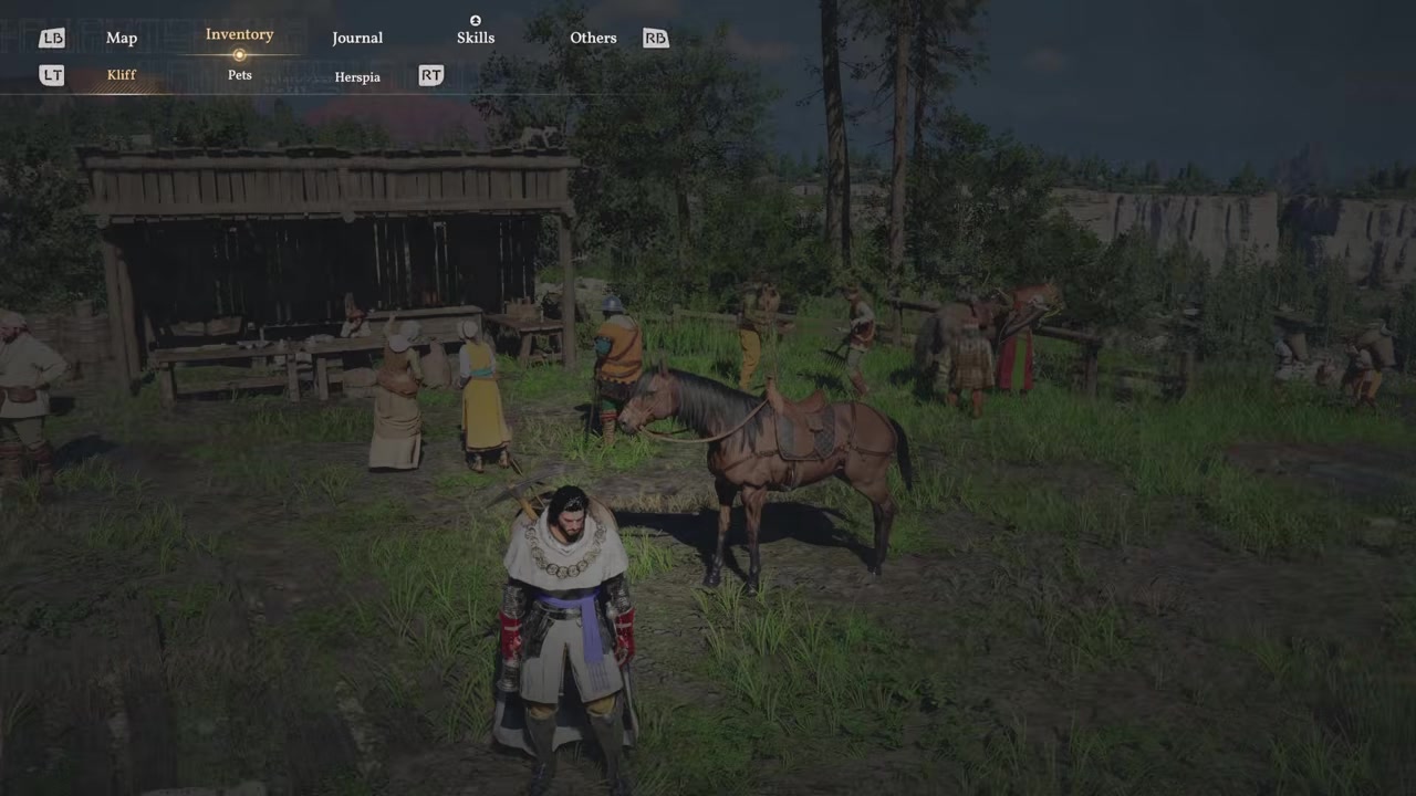 Go to the horse screen