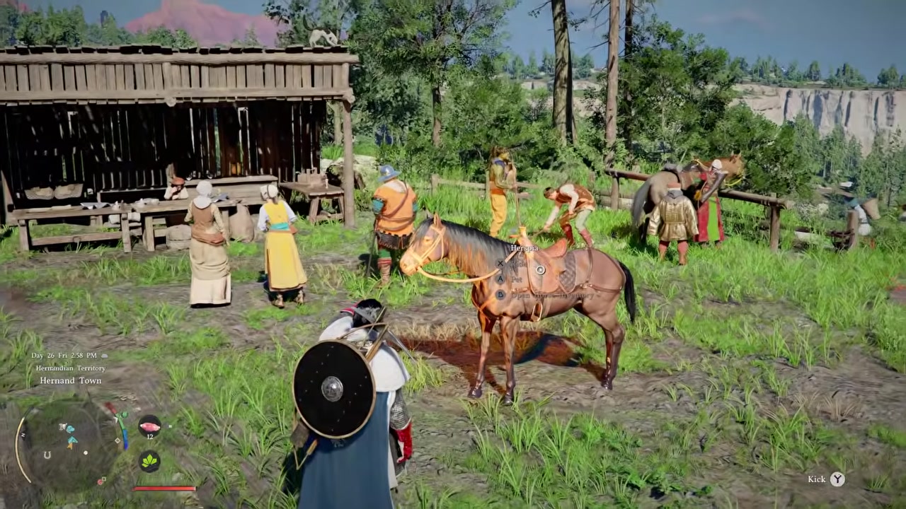 Pet the horse