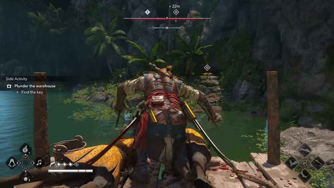 Slip past the crocodile