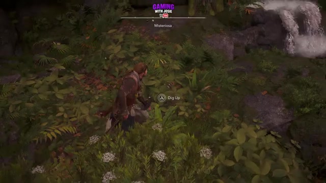Dig at the floor marker