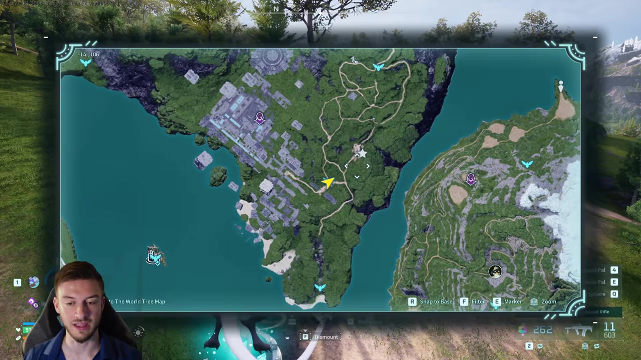 Head toward coordinates 8, 121