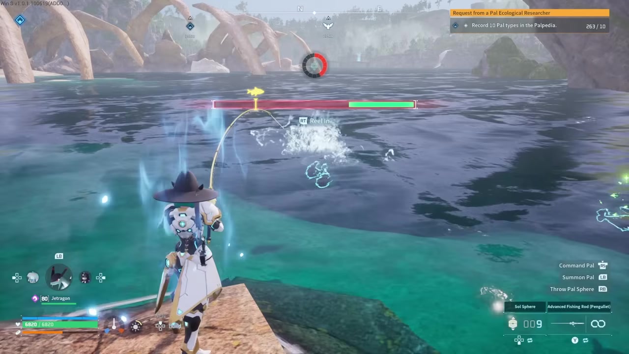 Fill the capture sphere