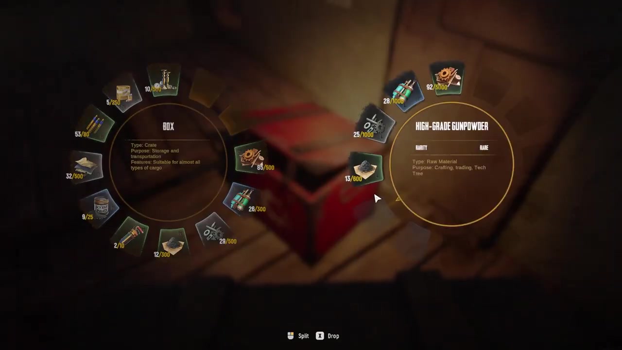 Loot the red parts crates first