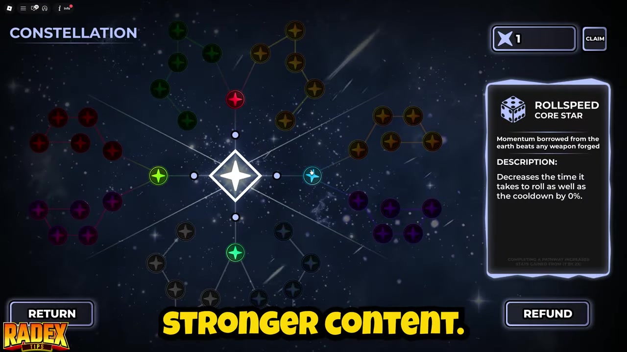 Roll and upgrade your core deck