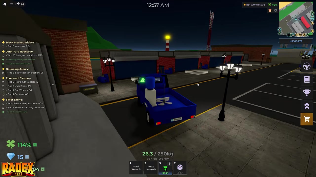 Step into a container zone