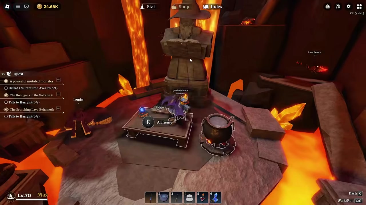 Head to the normal-water waterfall