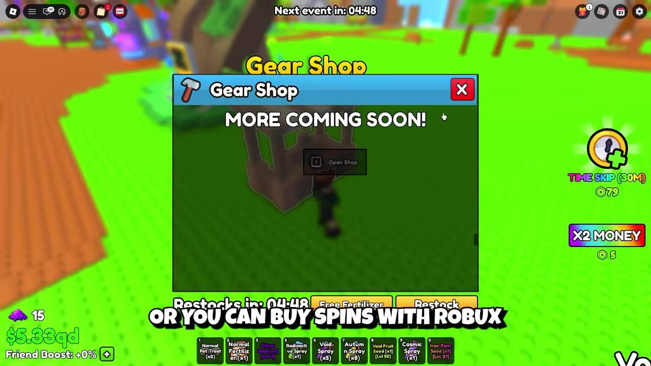 Interact and tap to fill the bar