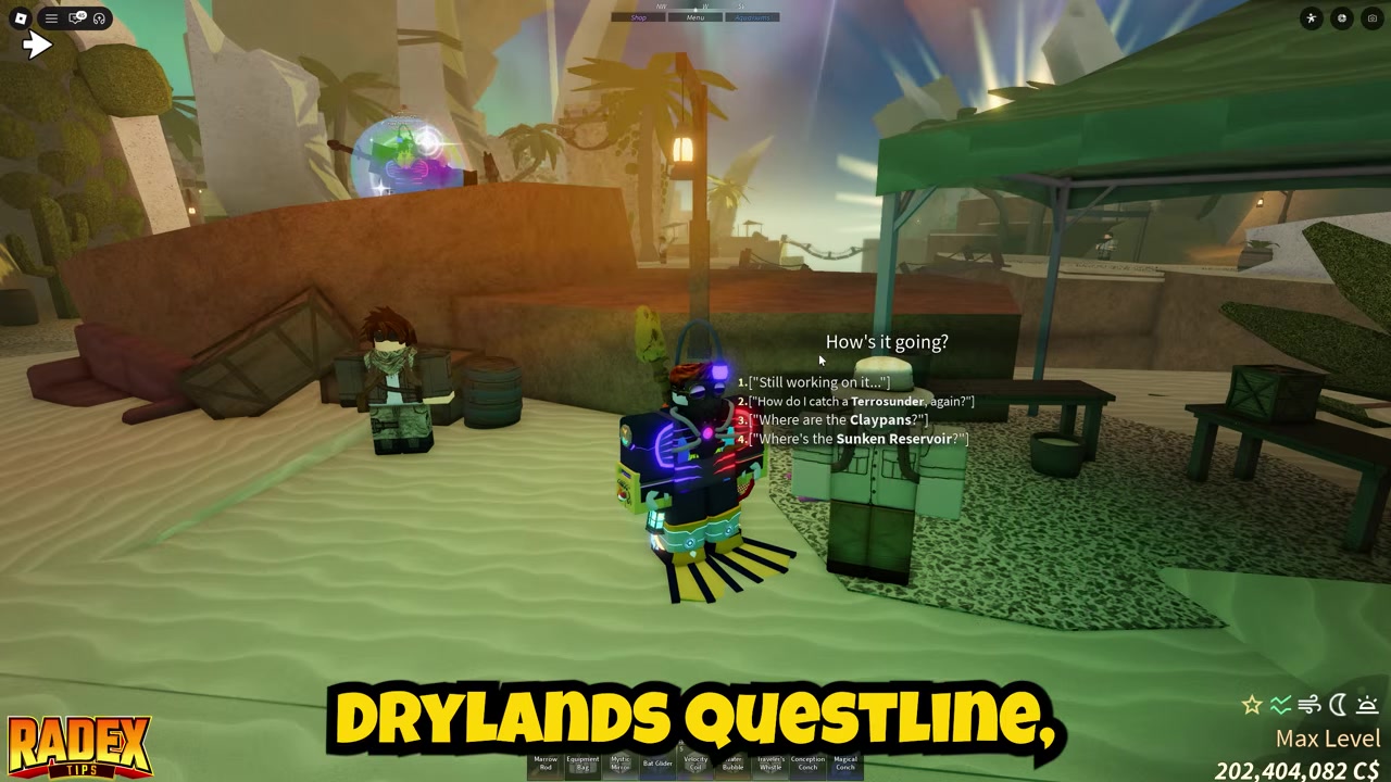 Keep progressing Drylands quests