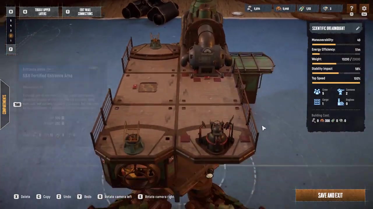 Place the new compartment