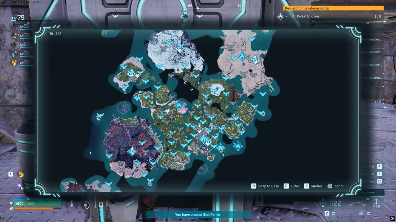 Gather Pure Quartz in the snow biome