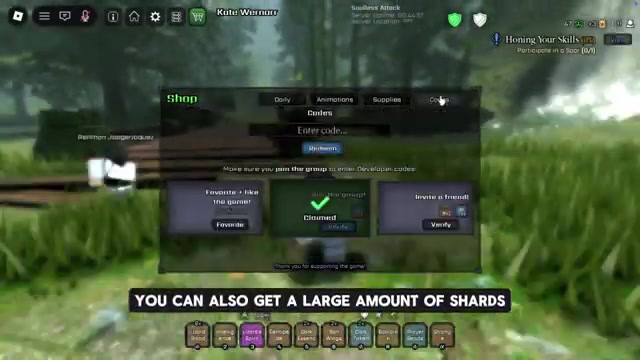 Open the wish menu