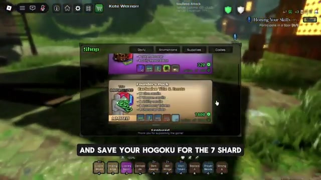 Choose the 7-shard wish