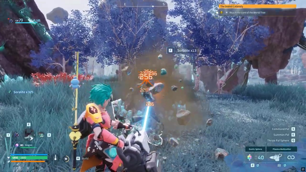 Farm more ore from the blue marked areas