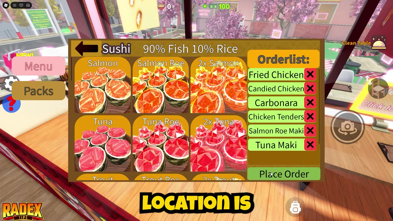 Order chicken