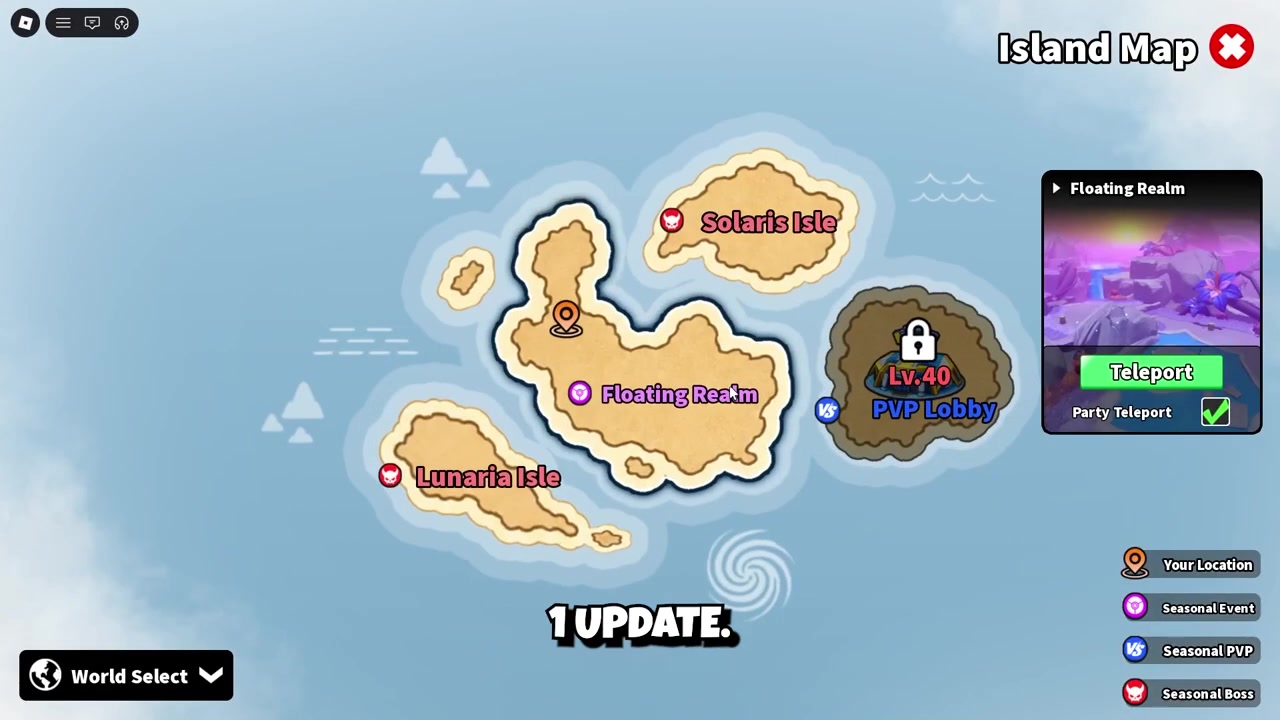 Open the world map