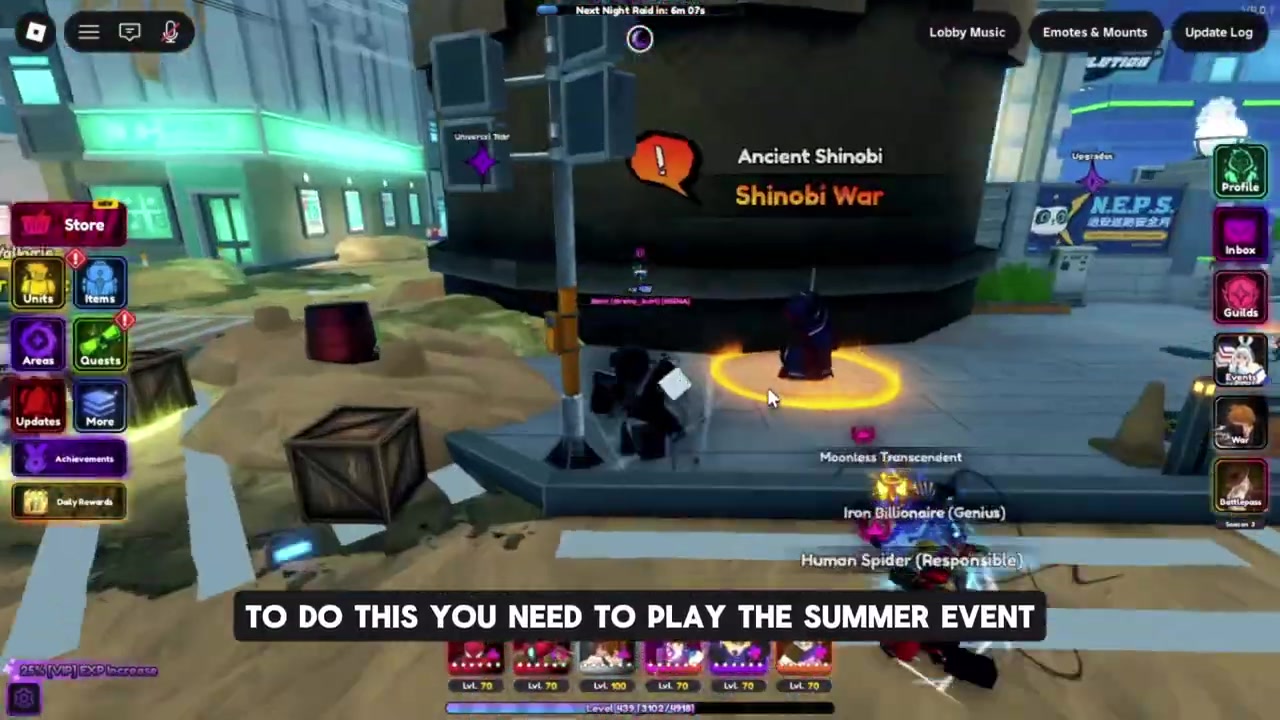Open the Summer Event Shop