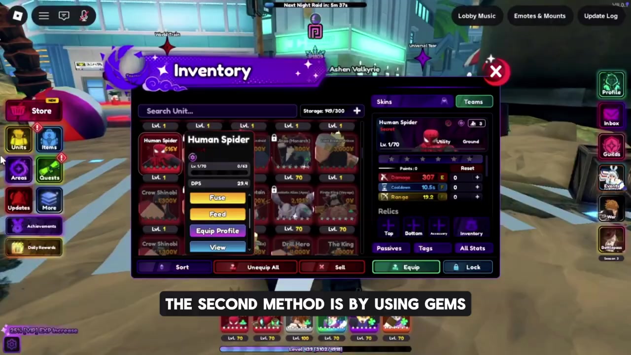 Save enough Gems