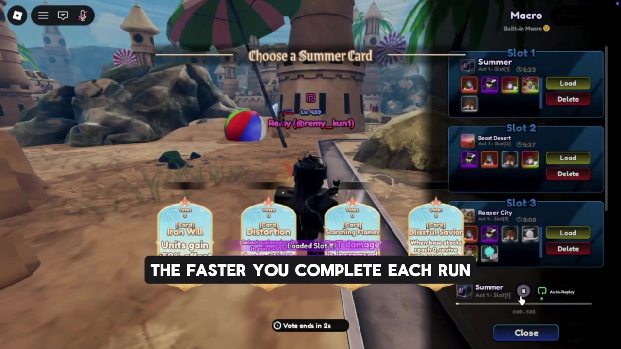 Repeat the same run