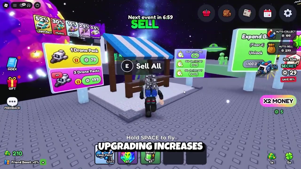 Roll and equip drones
