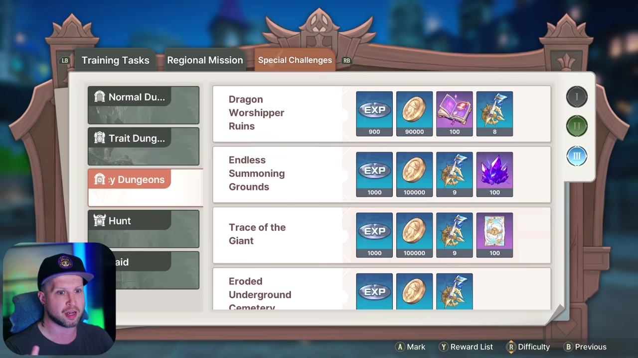 Lock good lines Lock the substats you want to keep before rerolling; each locked slot raises the gold cost.