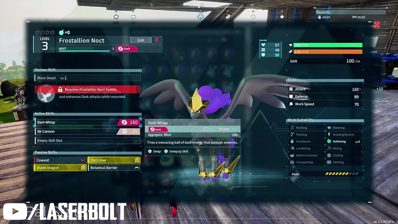 Prioritize survival rolls For tanks, raid candidates, and Pals expected to stay active under pressure, favor high HP and Defense.
