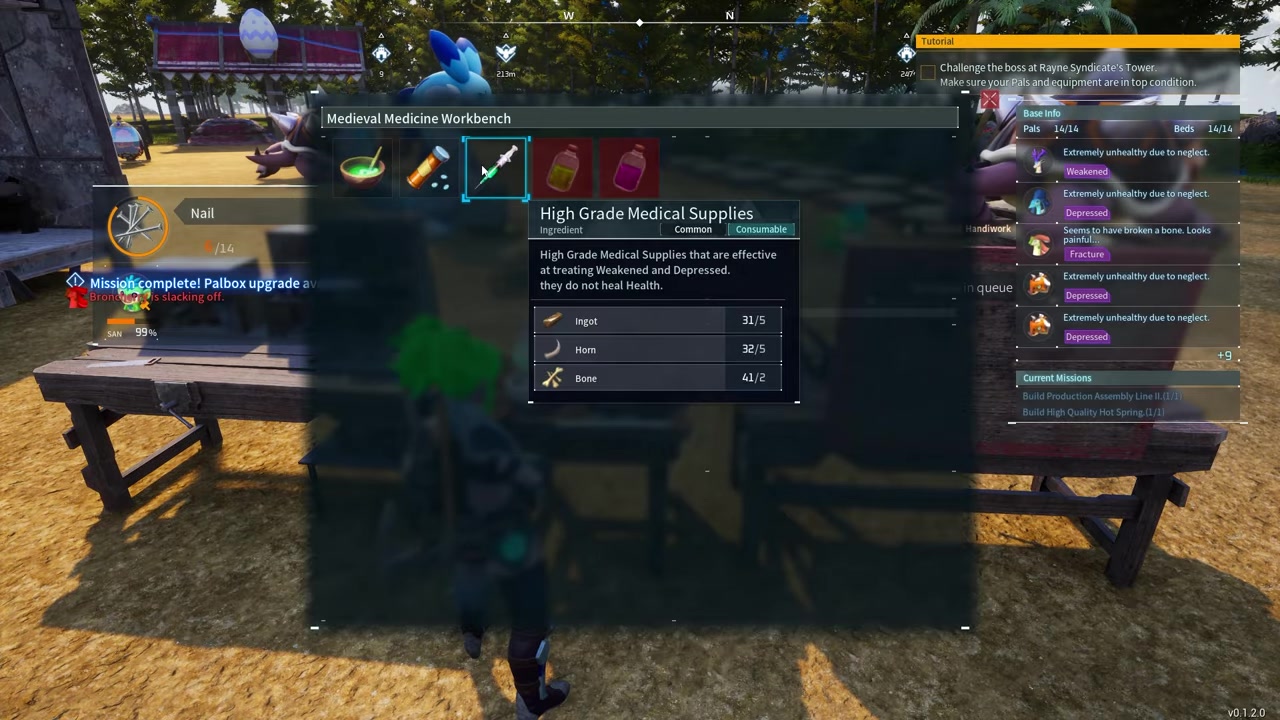 Open the Pal menu