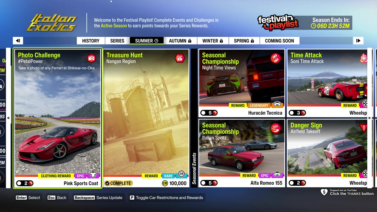 Choose any Ferrari