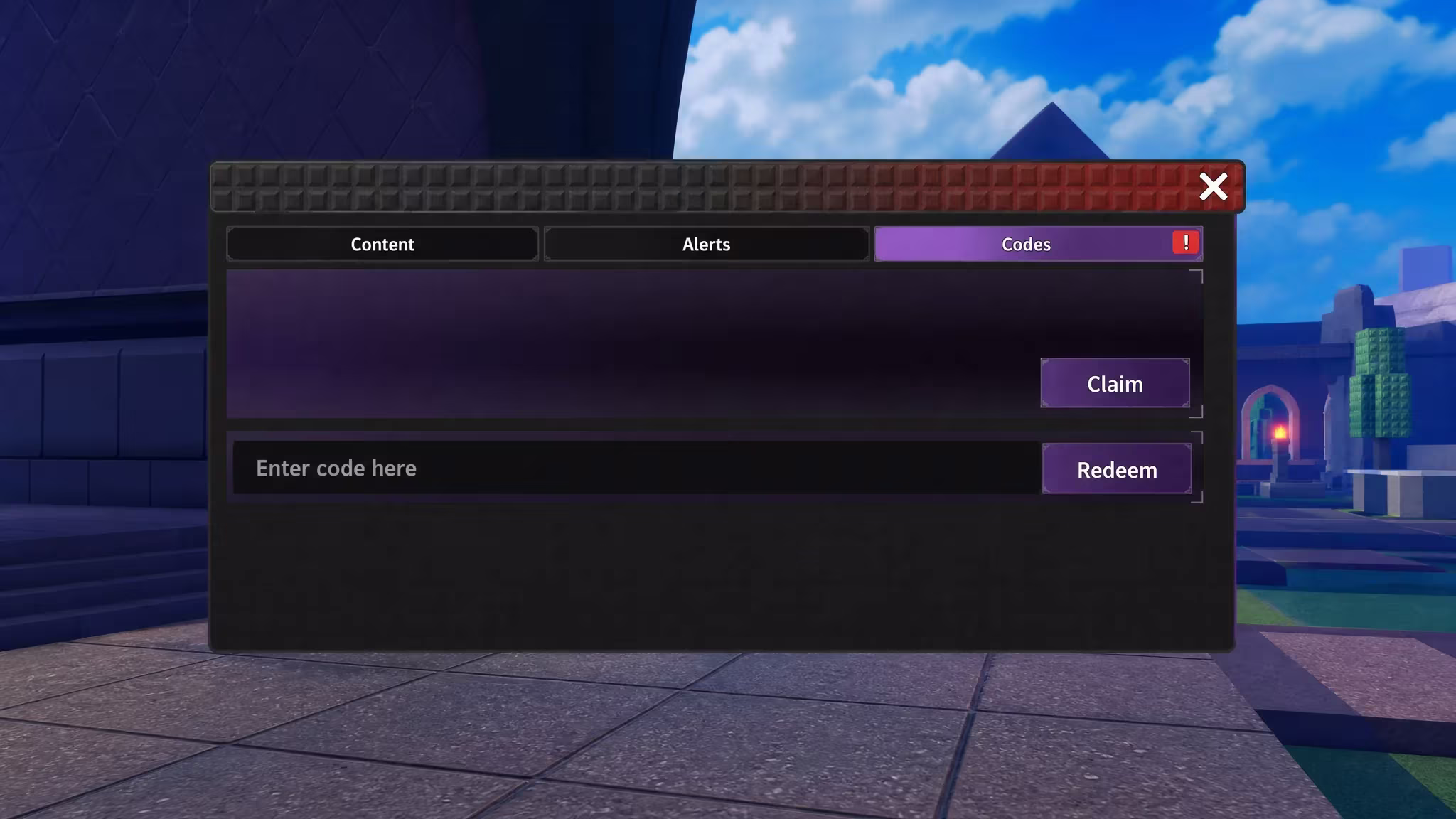 Redeeming Portal Keeper codes on Roblox