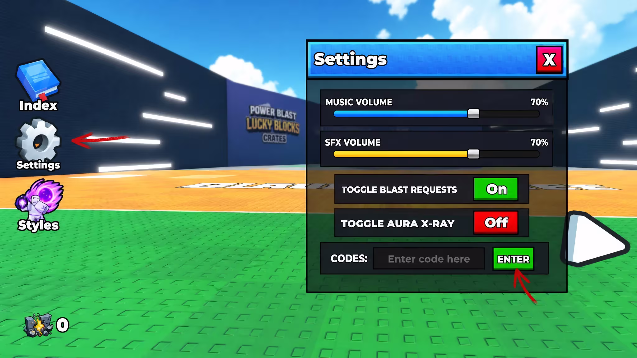 Power Blast Lucky Blocks Codes redeem
