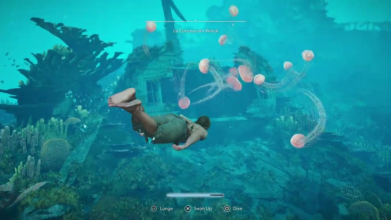 Swim toward the jellyfish