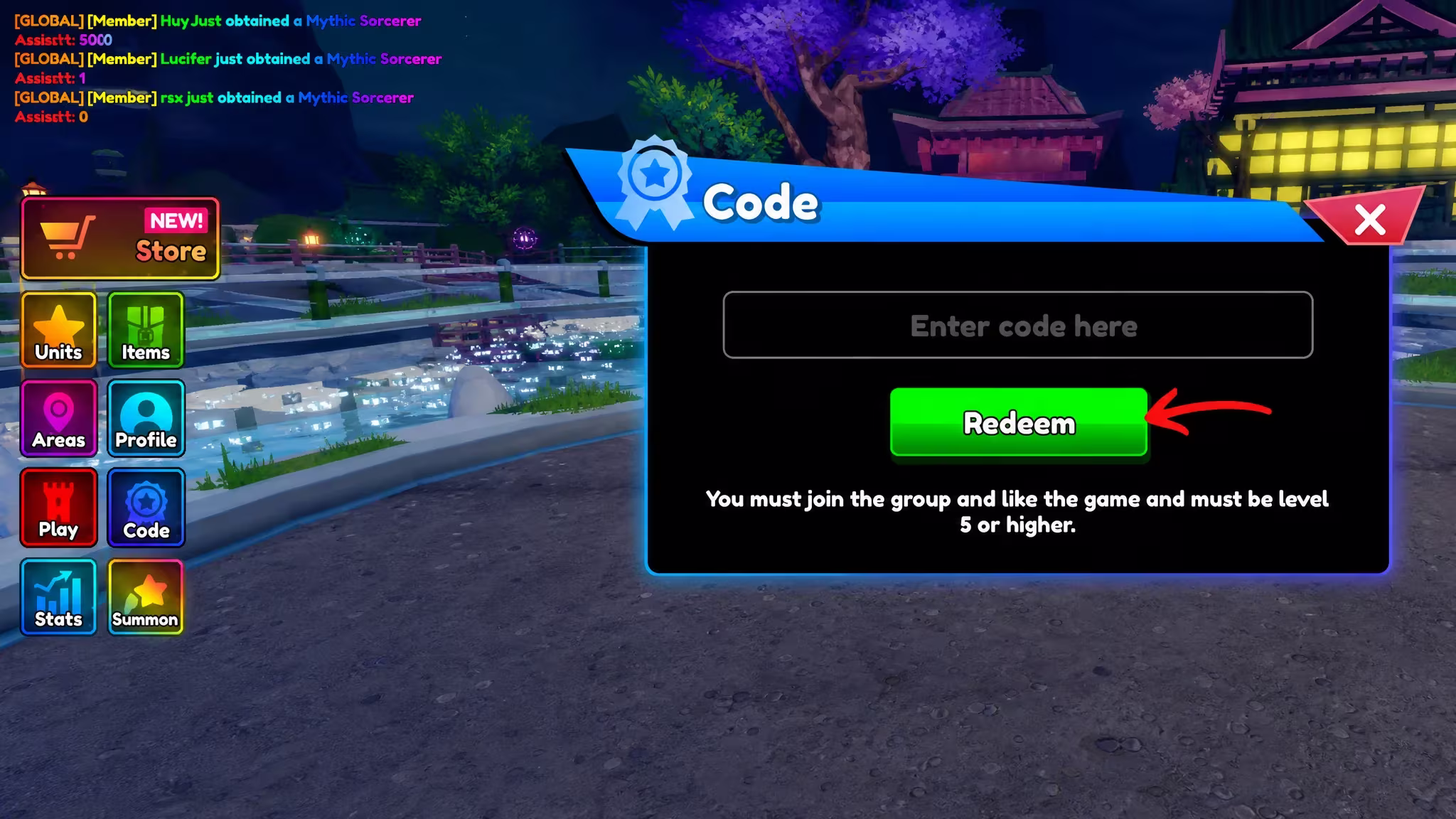 Re Rangers x codes redeem